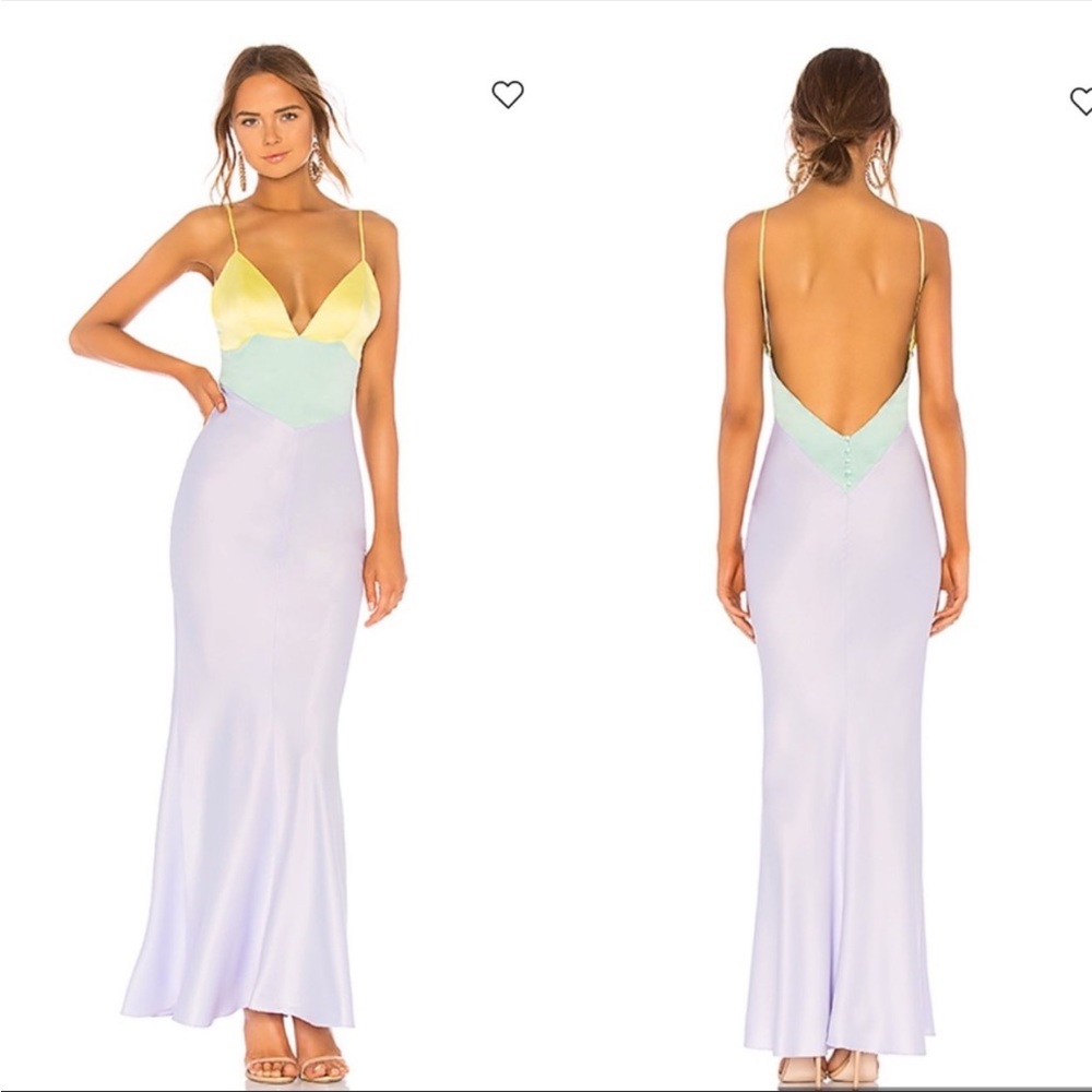 Majorelle Rosalinda Maxi Dress NWT in Pastel Multi size XS